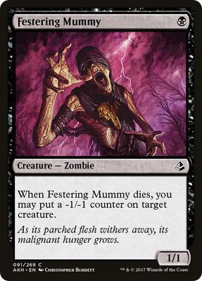 Festering Mummy card from Amonkhet
