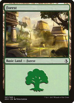 Forest (267) card from Amonkhet