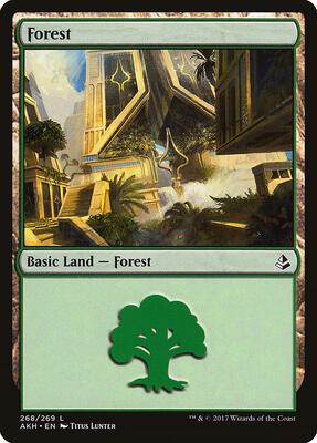 Forest (268) card from Amonkhet