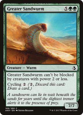 Greater Sandwurm card from Amonkhet
