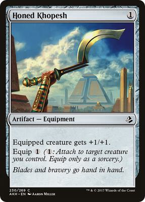 Honed Khopesh card from Amonkhet