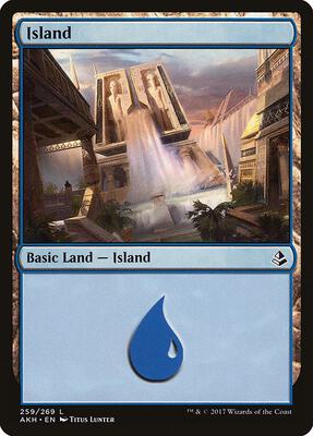 Island (259) card from Amonkhet