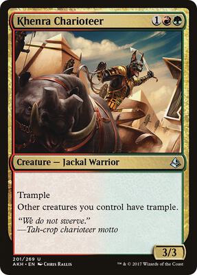 Khenra Charioteer card from Amonkhet