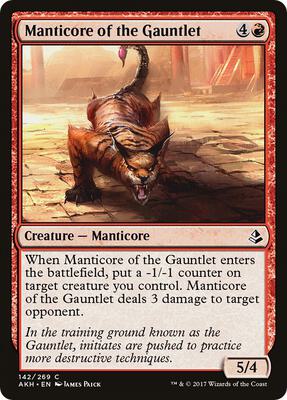 Manticore of the Gauntlet card from Amonkhet