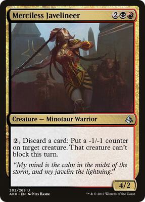 Merciless Javelineer card from Amonkhet
