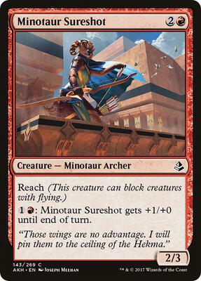 Minotaur Sureshot card from Amonkhet