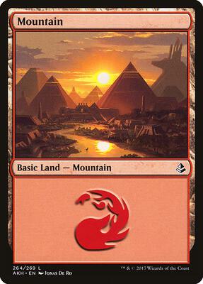 Mountain (264) card from Amonkhet
