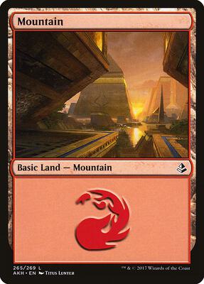 Mountain (265) card from Amonkhet