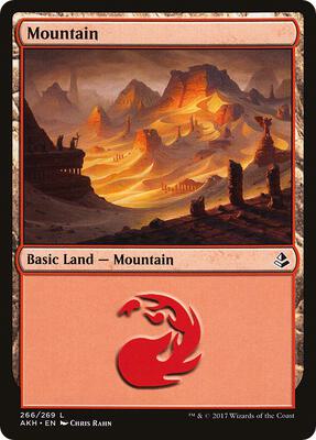 Mountain (266) card from Amonkhet