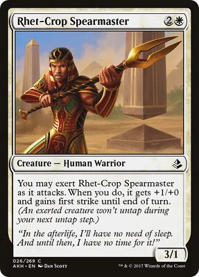 Rhet-Crop Spearmaster card from Amonkhet
