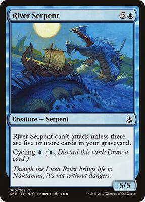 River Serpent card from Amonkhet