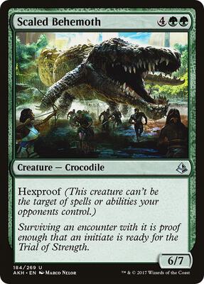 Scaled Behemoth card from Amonkhet