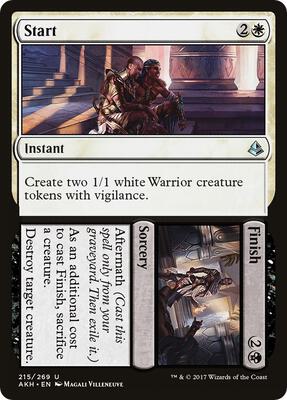 Start // Finish card from Amonkhet
