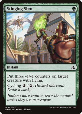 Stinging Shot card from Amonkhet
