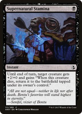 Supernatural Stamina card from Amonkhet