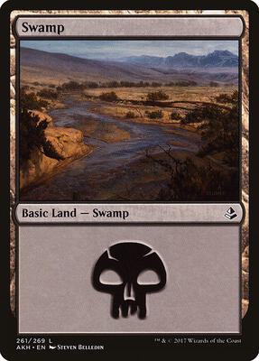 Swamp (261) card from Amonkhet