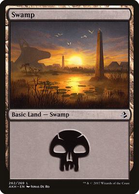 Swamp (262) card from Amonkhet
