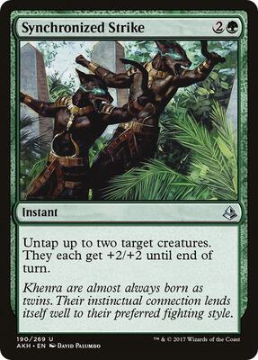 Synchronized Strike card from Amonkhet