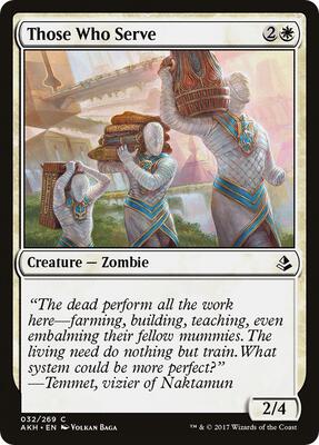 Those Who Serve card from Amonkhet