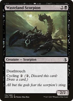 Wasteland Scorpion card from Amonkhet