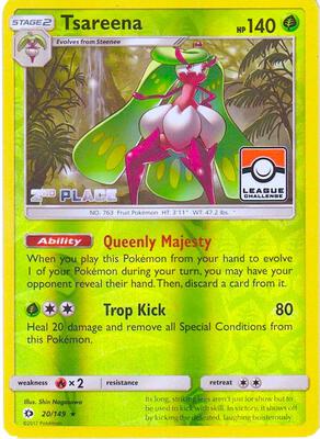 Tsareena - 20/149 (League Challenge) [2nd Place] card from League & Championship Cards