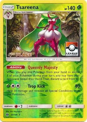 Tsareena - 20/149 (League Challenge) [4th Place] card from League & Championship Cards