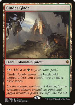 Cinder Glade card from Standard Showdown Promos
