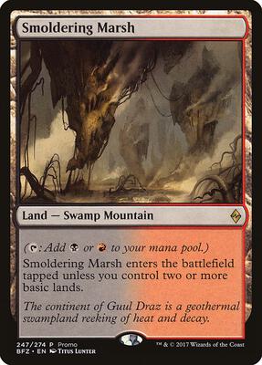 Smoldering Marsh card from Standard Showdown Promos