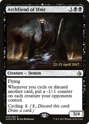 Archfiend of Ifnir card from Prerelease Cards