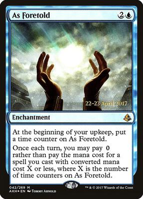 As Foretold card from Prerelease Cards