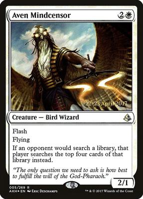 Aven Mindcensor card from Prerelease Cards