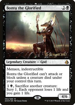 Bontu the Glorified card from Prerelease Cards