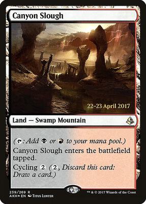 Canyon Slough card from Prerelease Cards