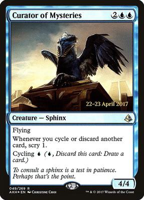 Curator of Mysteries card from Prerelease Cards