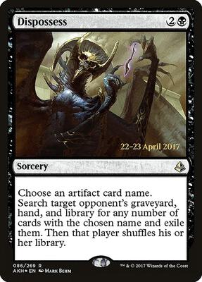 Dispossess card from Prerelease Cards