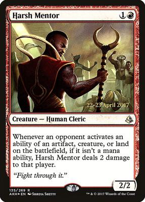 Harsh Mentor card from Prerelease Cards