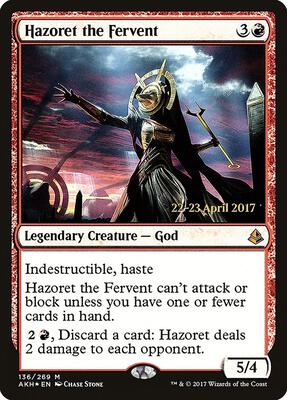 Hazoret the Fervent card from Prerelease Cards