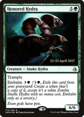 Honored Hydra card from Prerelease Cards