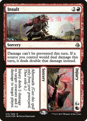 Insult // Injury card from Prerelease Cards