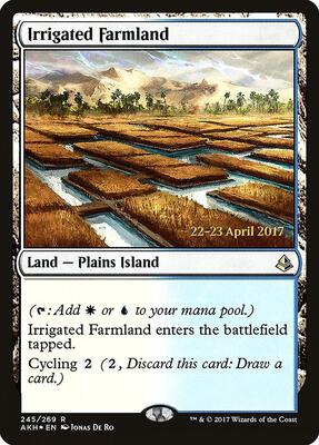 Irrigated Farmland card from Prerelease Cards