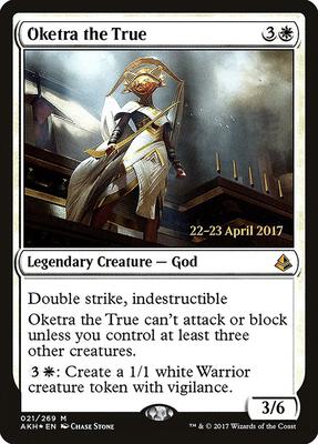 Oketra the True card from Prerelease Cards