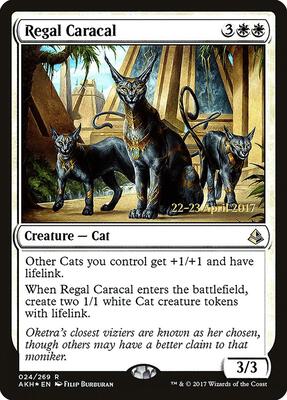 Regal Caracal card from Prerelease Cards