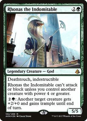 Rhonas the Indomitable card from Prerelease Cards