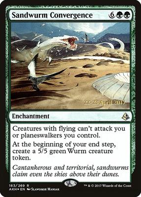 Sandwurm Convergence card from Prerelease Cards