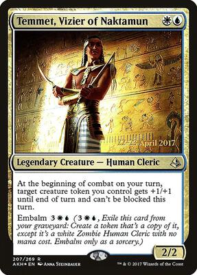 Temmet, Vizier of Naktamun card from Prerelease Cards