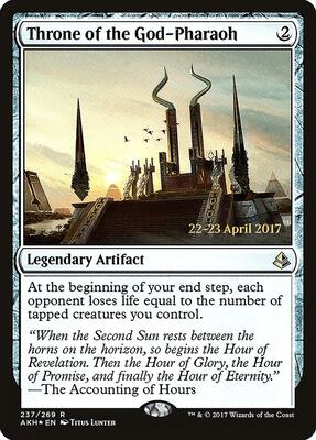 Throne of the God-Pharaoh card from Prerelease Cards