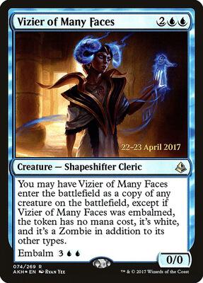Vizier of Many Faces card from Prerelease Cards