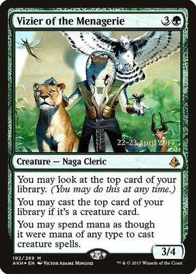 Vizier of the Menagerie card from Prerelease Cards