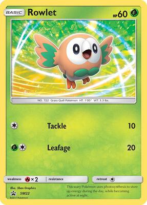 Rowlet - SM22 card from SM Promos