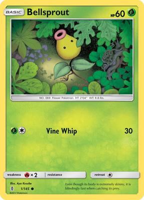 Bellsprout card from SM - Guardians Rising